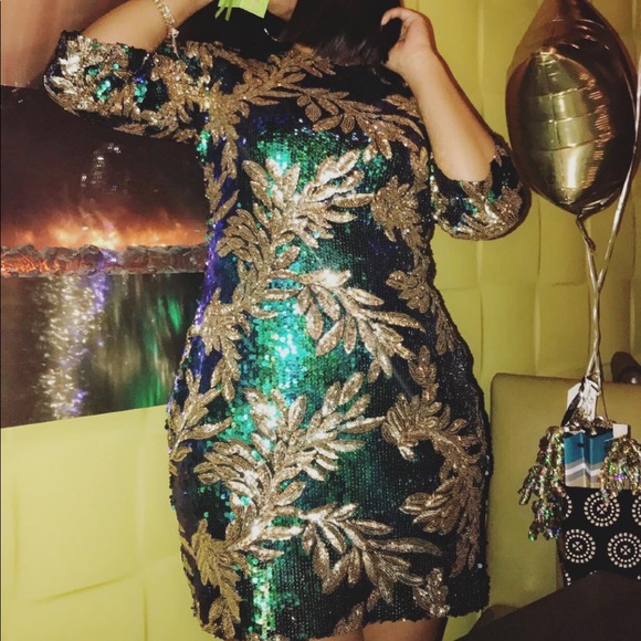 Blue Green & Gold Sequence - Picture 3 of 5